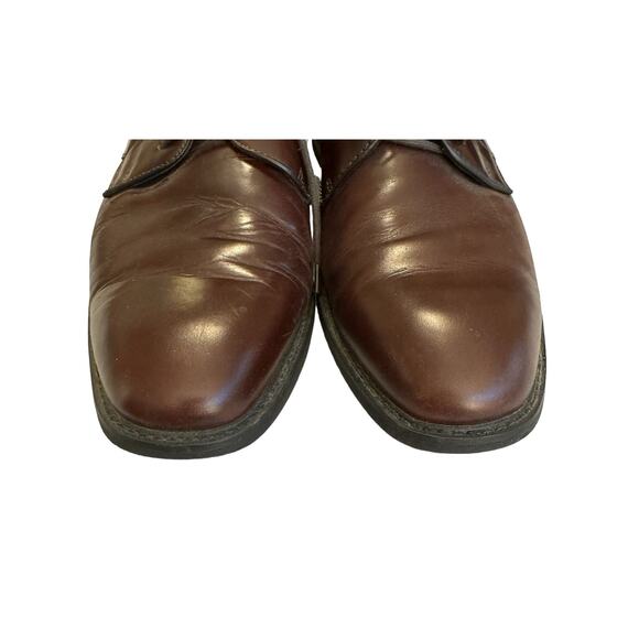 Natha Studios Men's Leather Dress Shoes Oxfords Lace Up 11.5D Brown Office Work - Picture 8 of 10